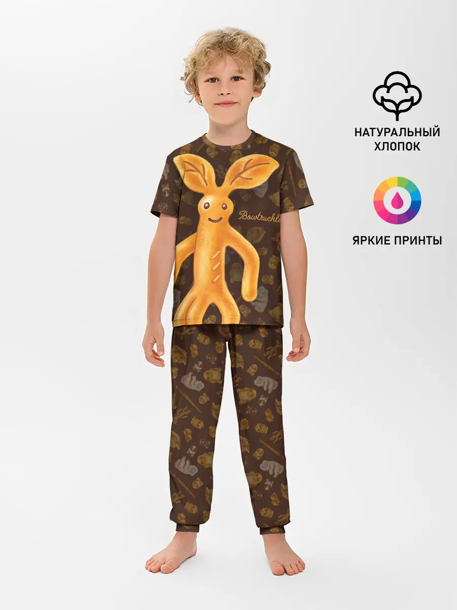 Детская пижама с брюками / Bowtruckle