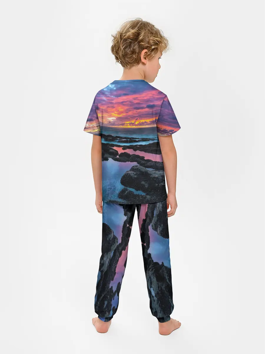 Детская пижама с брюками / Закат