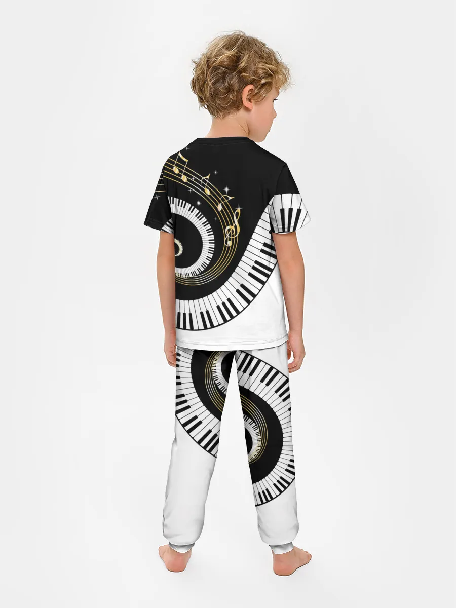 Детская пижама с брюками / МУЗЫКАЛЬНЫЙ УЗОР