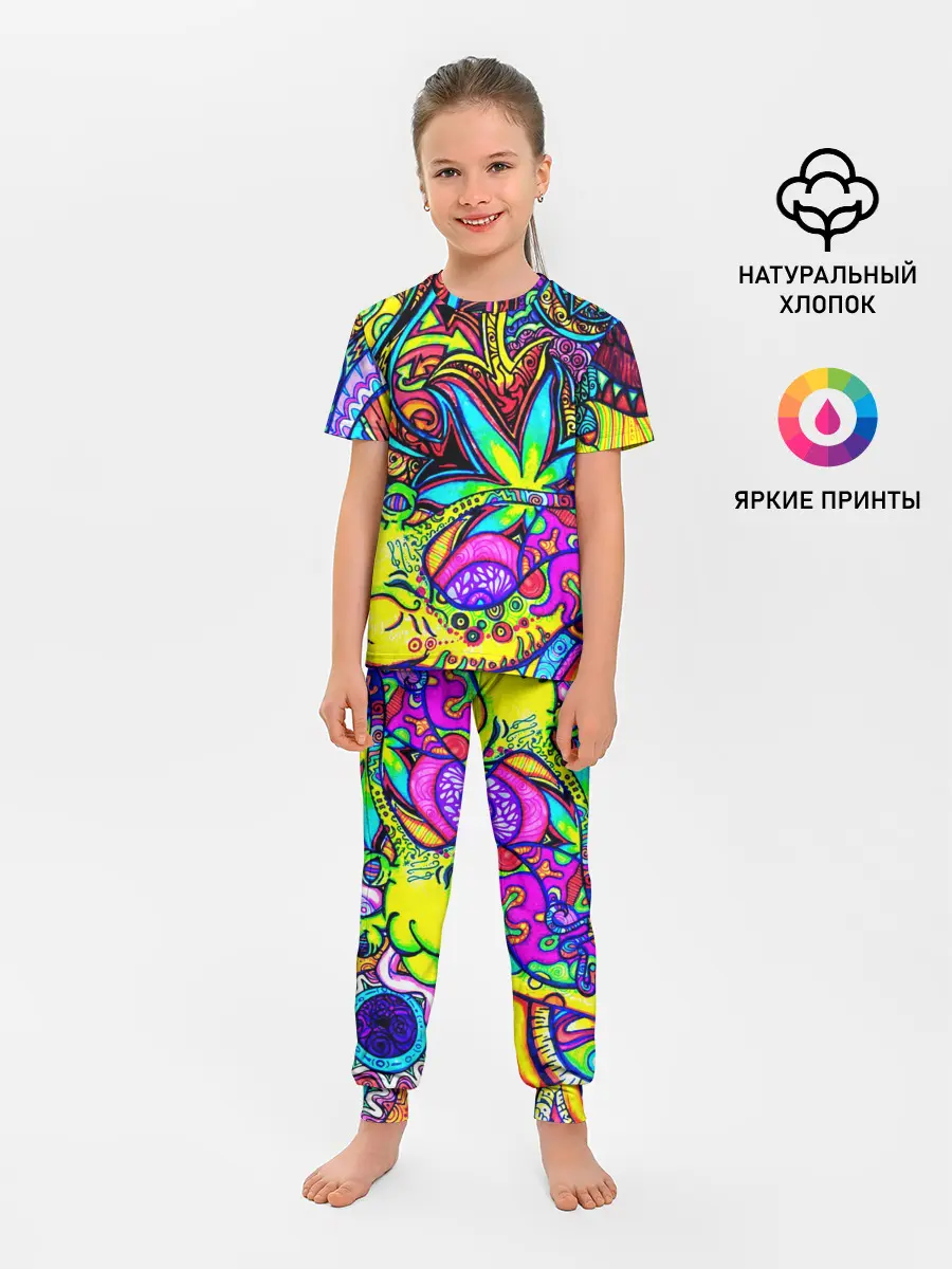 Детская пижама с брюками / PSY ABSTRACTION