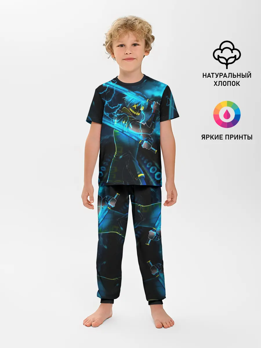 Детская пижама с брюками / NEON SAMURAI