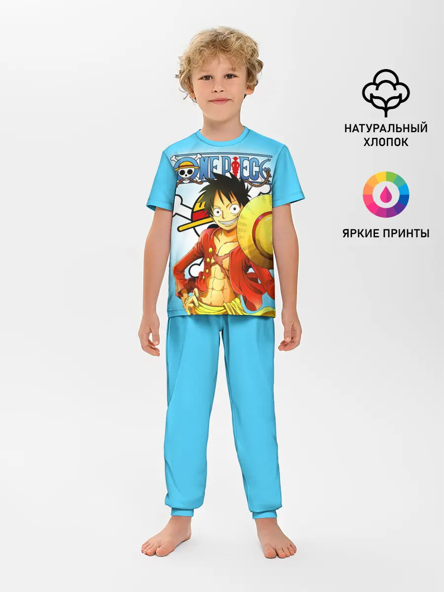 Детская пижама с брюками / One Piece шляпа