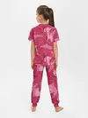 Детская пижама с брюками / розовые фламинго