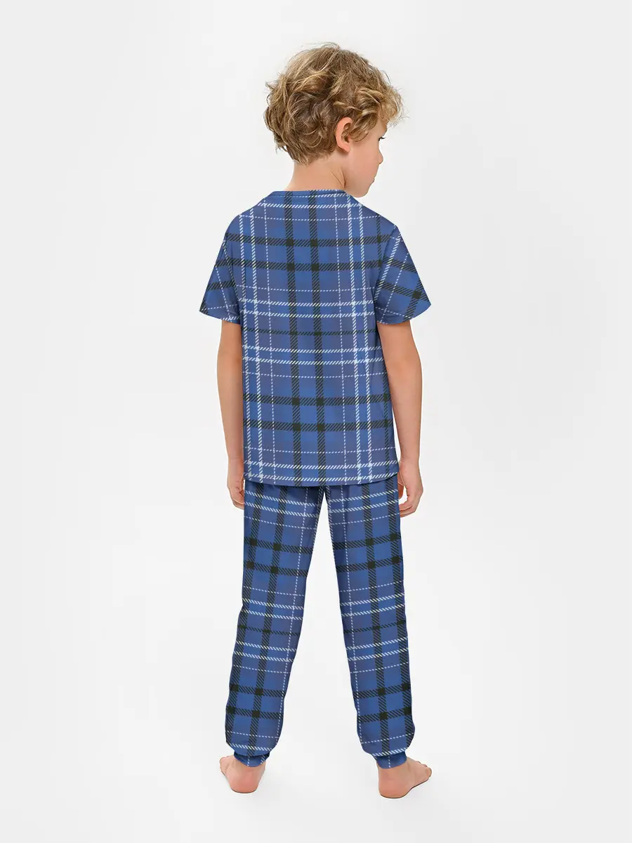 Детская пижама с брюками / Шотландка | Tartan
