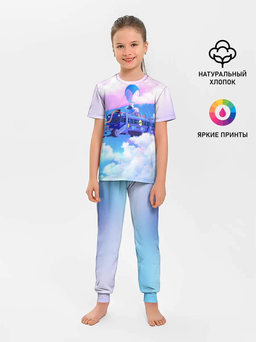 Детская пижама с брюками / Fortnite Bus