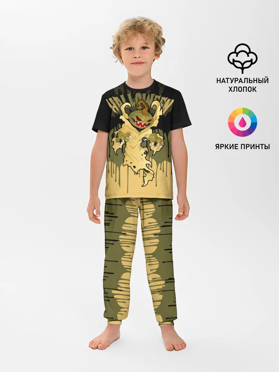 Детская пижама с брюками / Тыква в ночь мертвецов