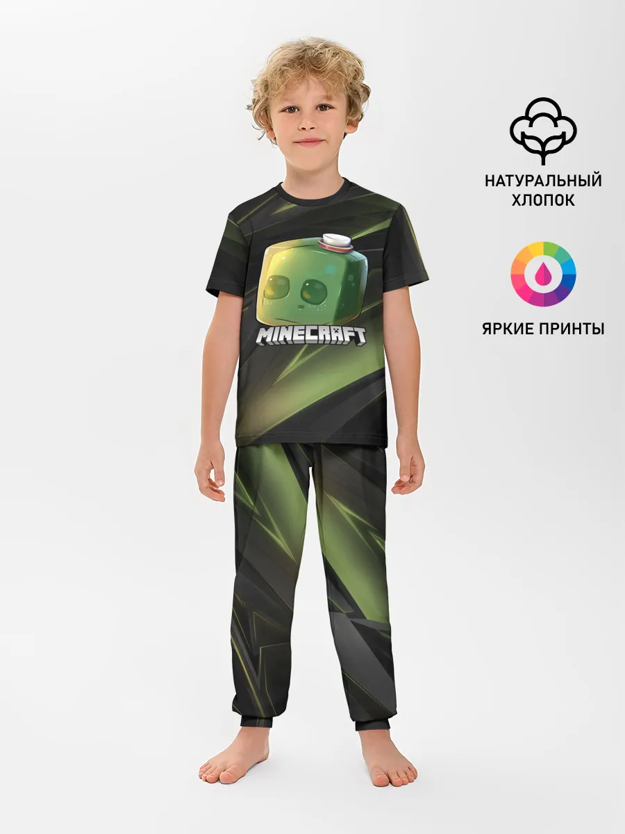 Детская пижама с брюками / MINECRAFT | МАЙНКРАФТ