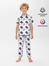 Детская пижама с брюками / Киты и яхты