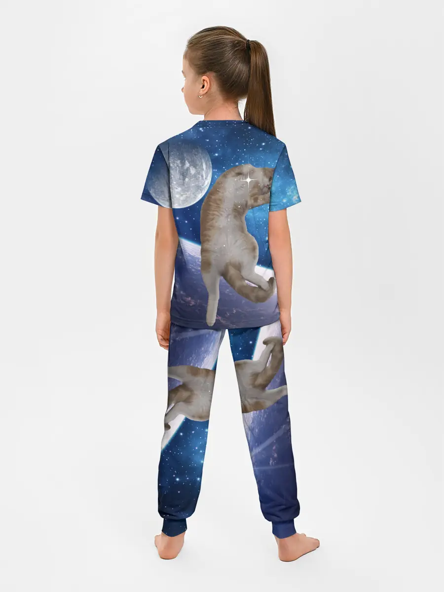 Детская пижама с брюками / Кисулькин в космосе