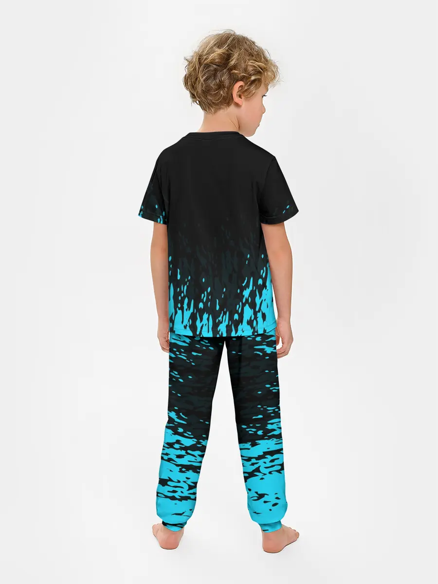 Детская пижама с брюками / БОГ ОДИН | Узорное лицо