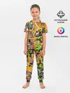 Детская пижама с брюками / Оранжевый комикс JoJo