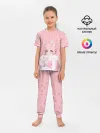 Детская пижама с брюками / Catgirl pink