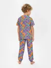 Детская пижама с брюками / Тропические цветы и узоры