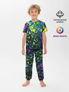 Детская пижама с брюками / Неоновые краски лета