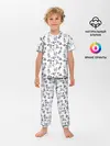 Детская пижама с брюками / Скетч сказочные птицы