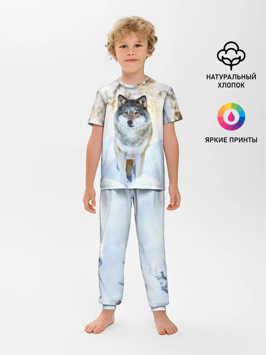 Детская пижама с брюками / Я зимой