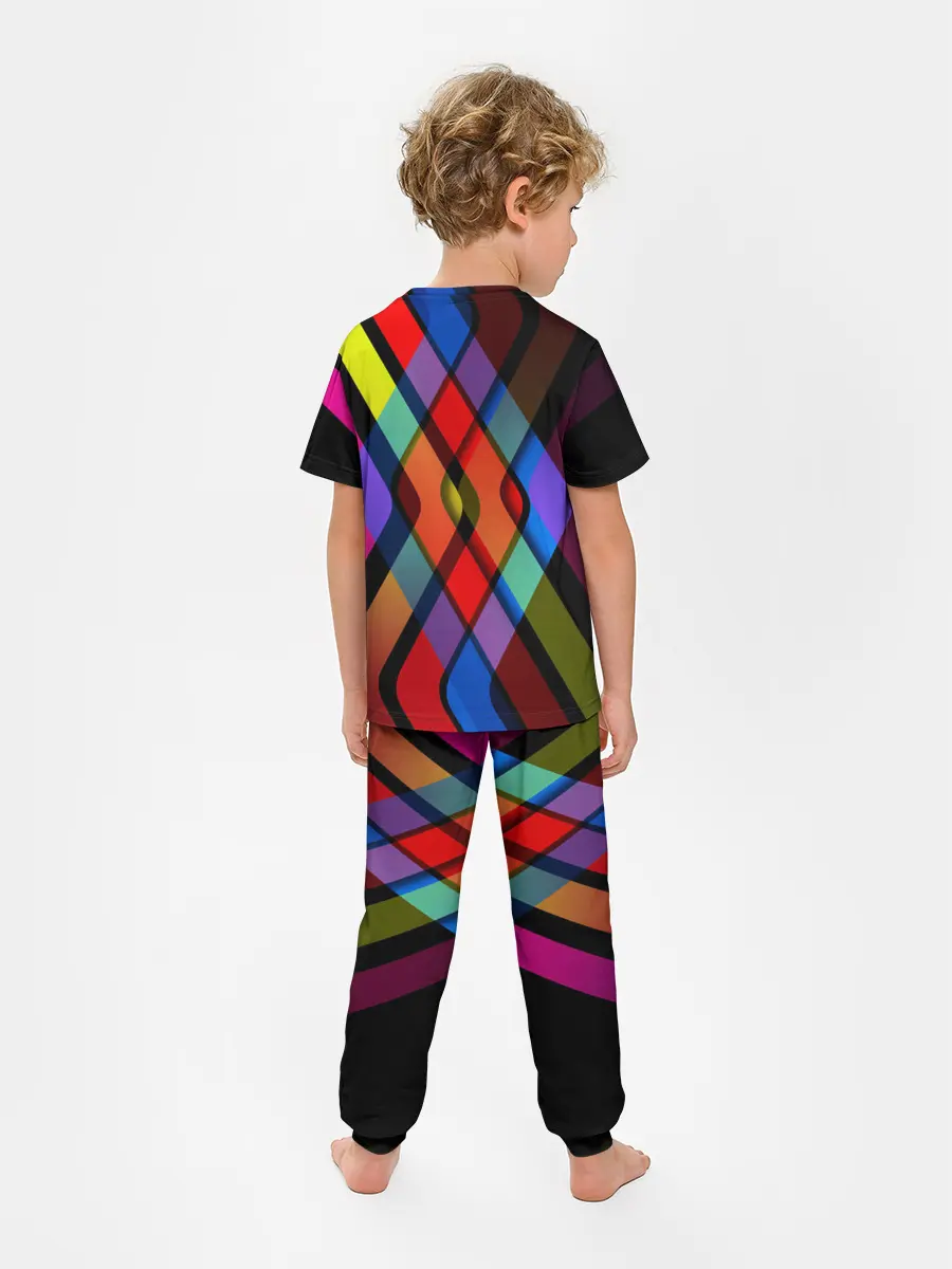 Детская пижама с брюками / Симметрия красок