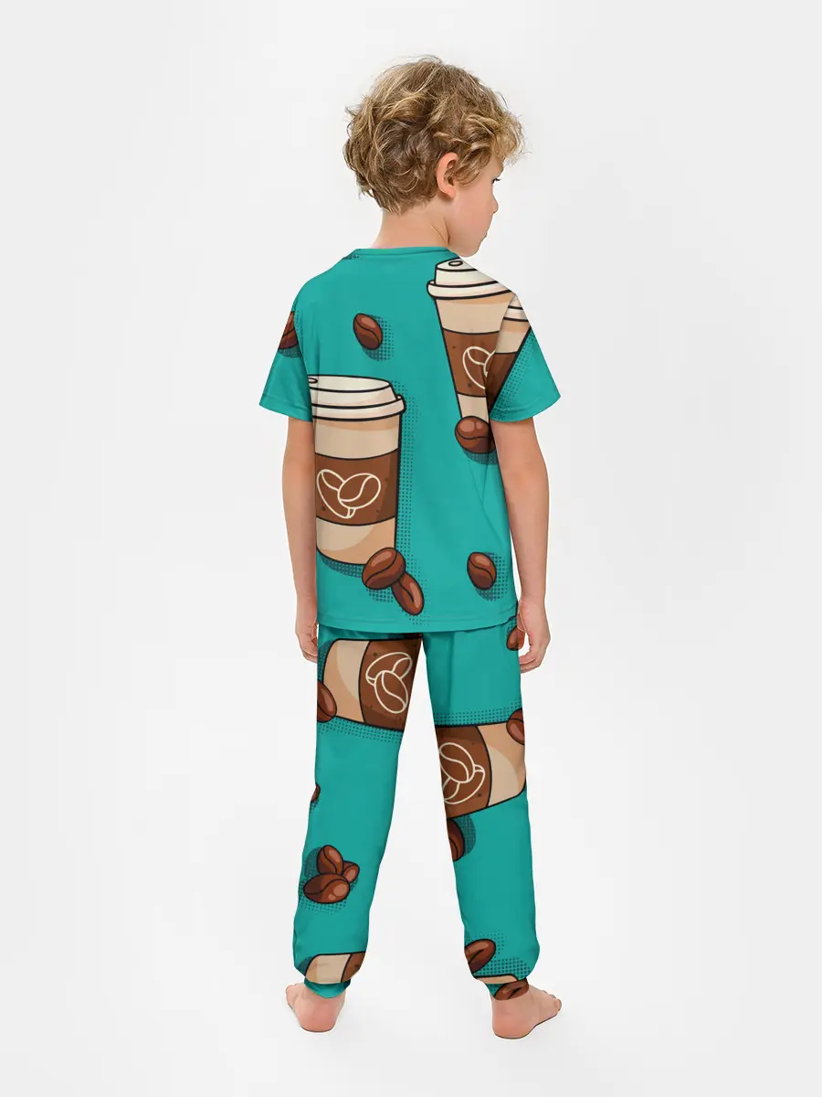 Детская пижама с брюками / Я ЛЮБЛЮ КОФЕ | I LOVE COFFEE