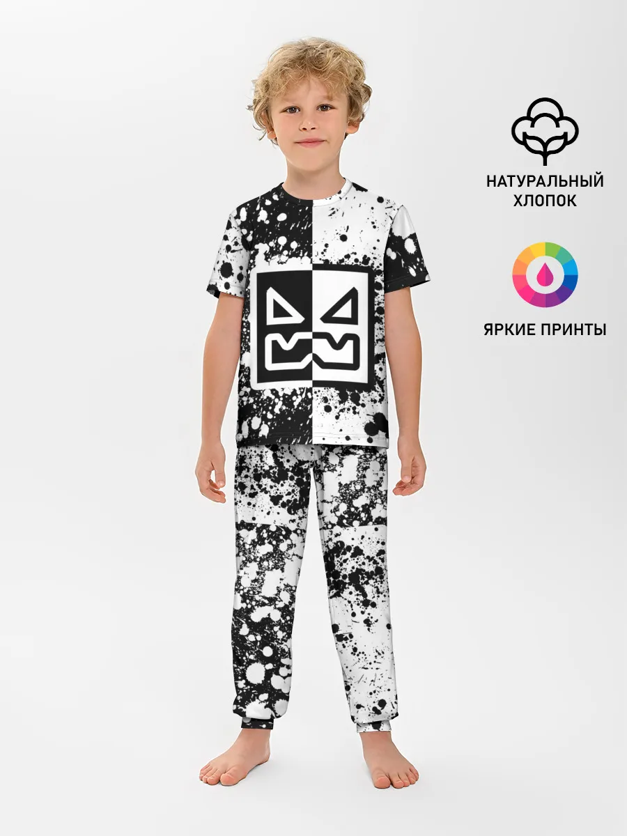 Детская пижама с брюками / GEOMETRY DASH / ГЕОМЕТРИ ДАШ