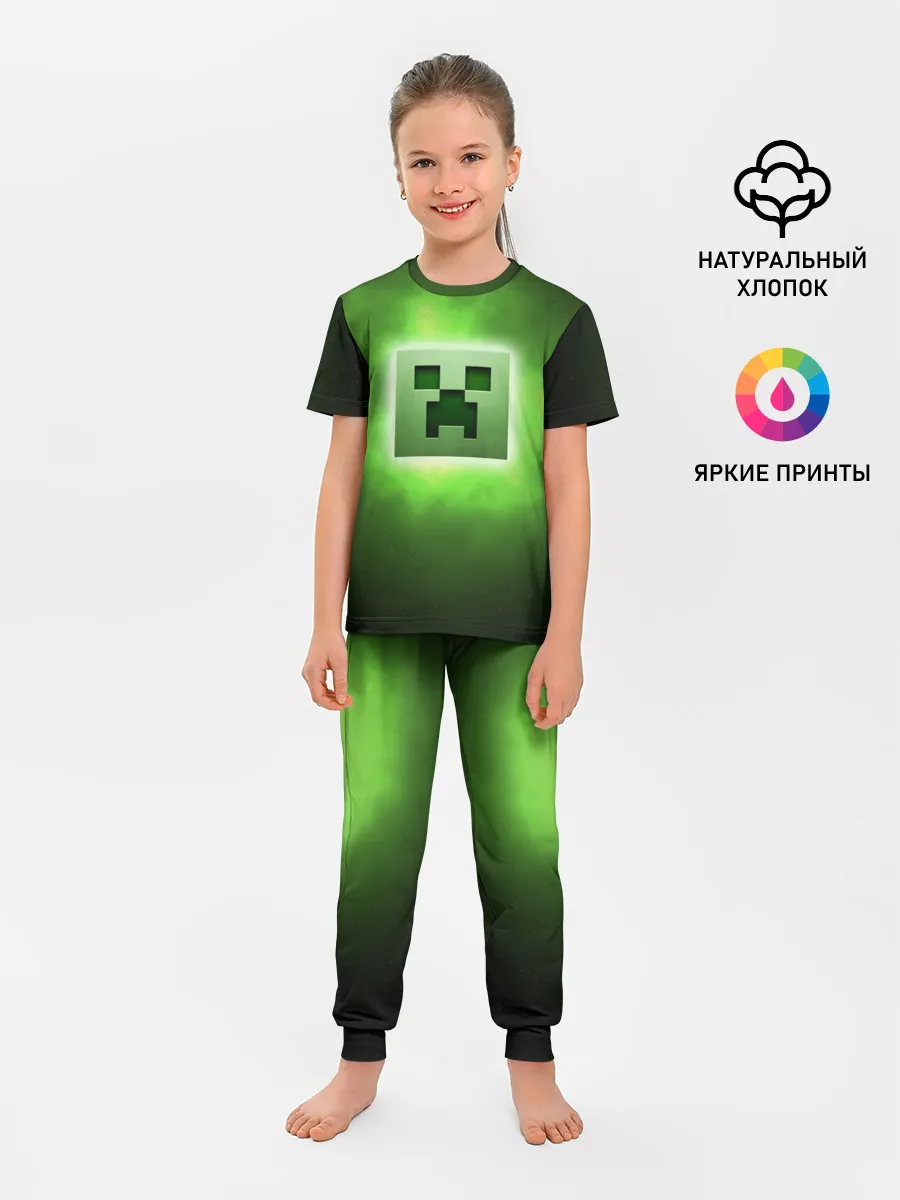Детская пижама с брюками / MINECRAFT | МАЙНКРАФТ