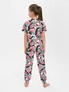 Детская пижама с брюками / фламинго и попугаи