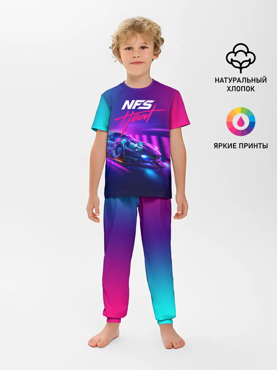 Детская пижама с брюками / NEED FOR SPEED - HEAT
