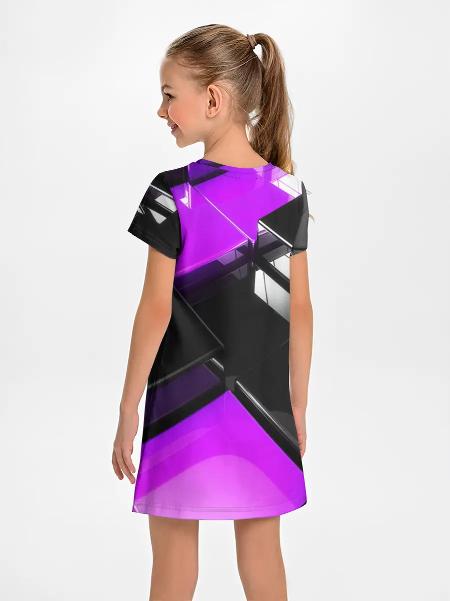 Детское платье / Неоновые кубы