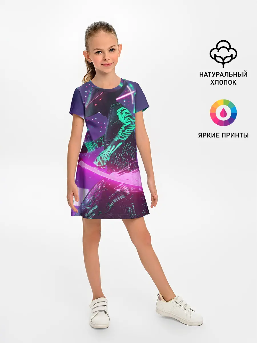Детское платье / Неоновый Самурай