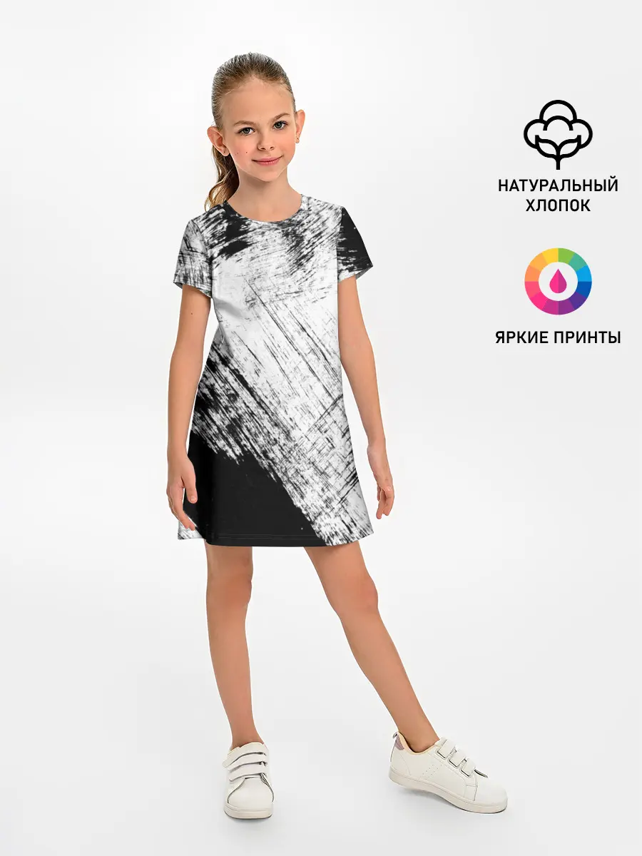 Детское платье / Штриховка