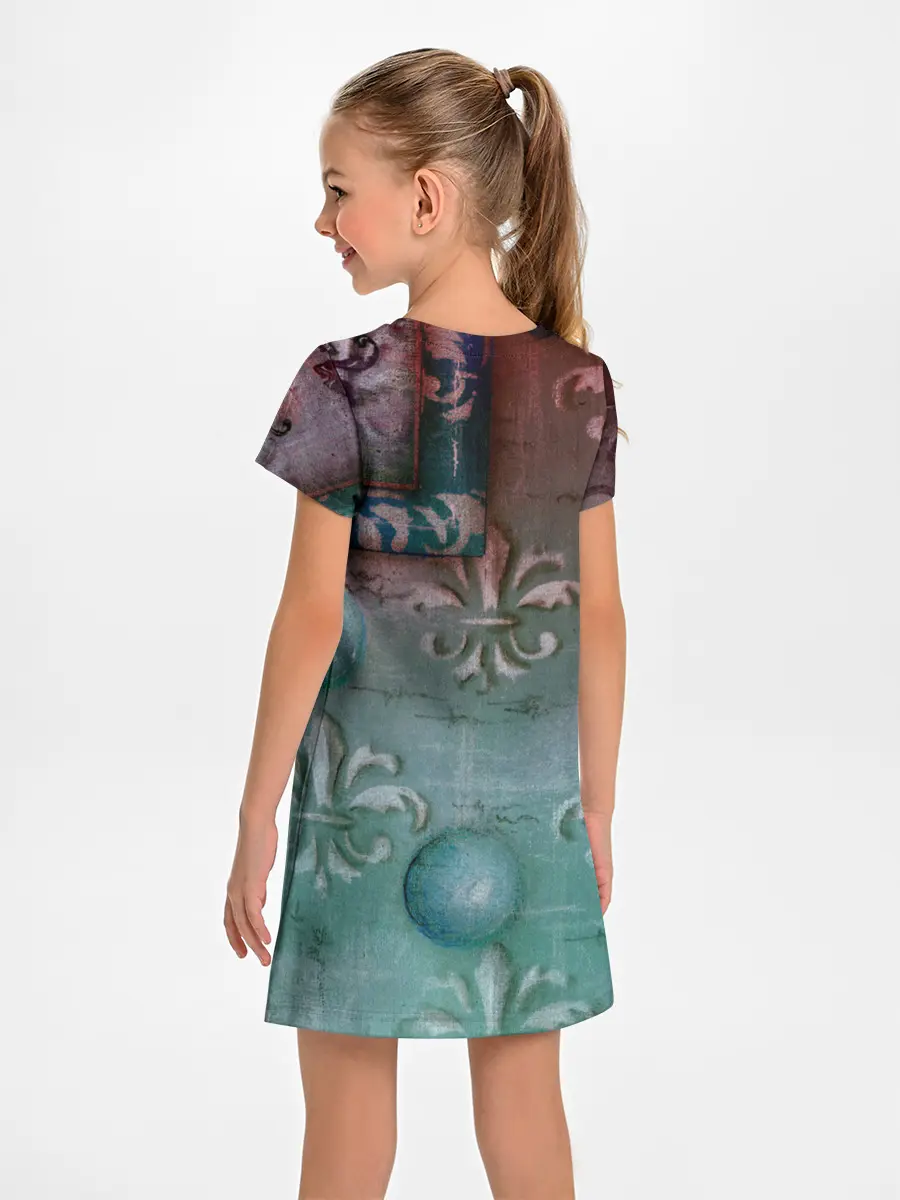 Детское платье / Объемная абстракция - Флер-де-лис