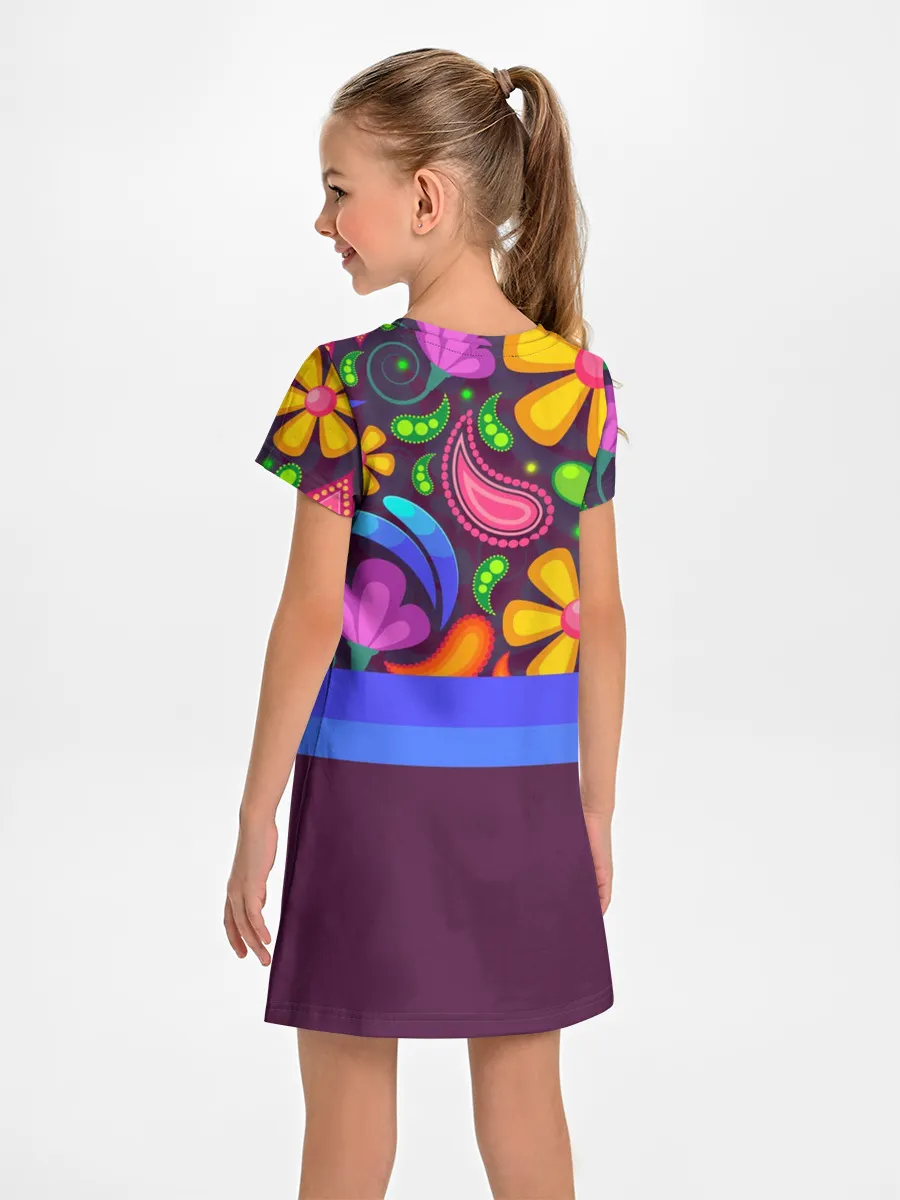 Детское платье / Мультяшные Цветы