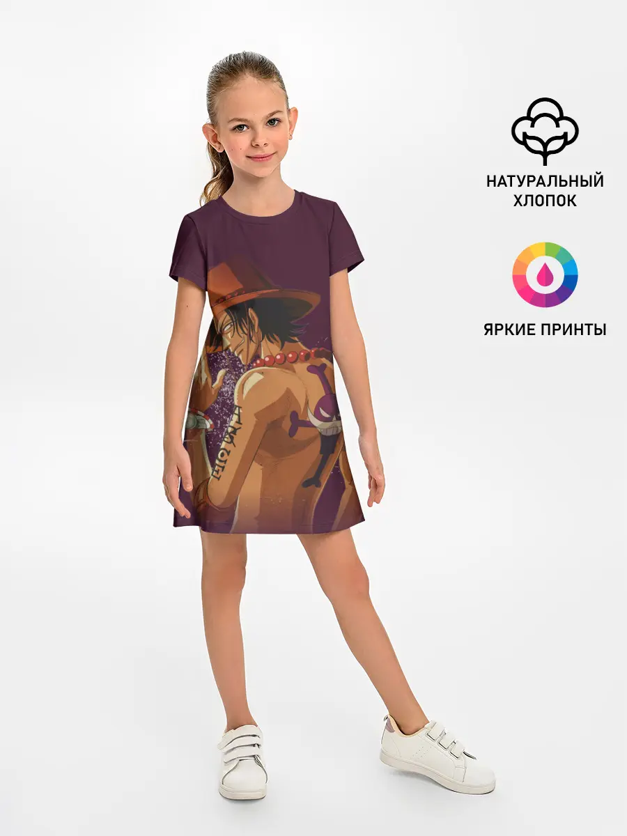 Детское платье / One Piece. Портгас Д. Эйс