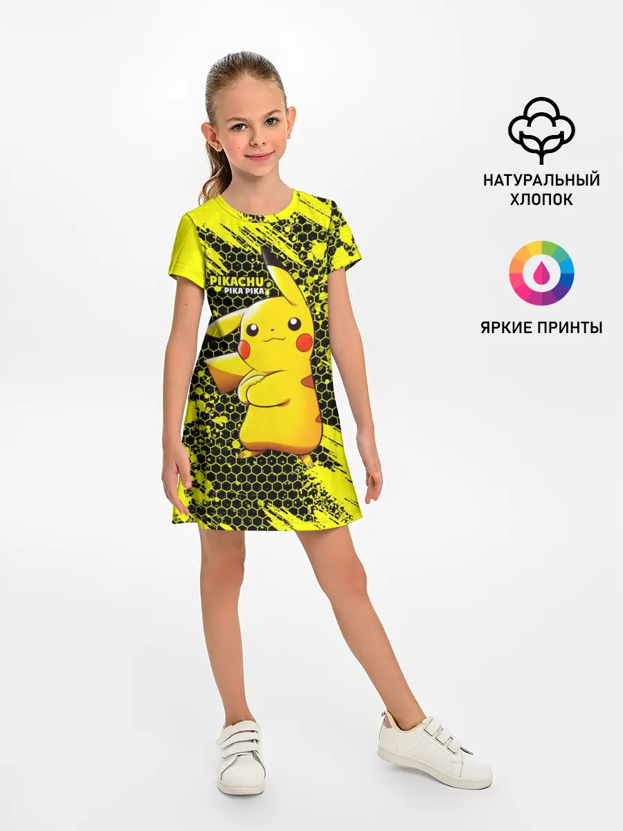 Детское платье / Pikachu Pika Pika