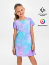 Детское платье / Мрамор Tie Dye