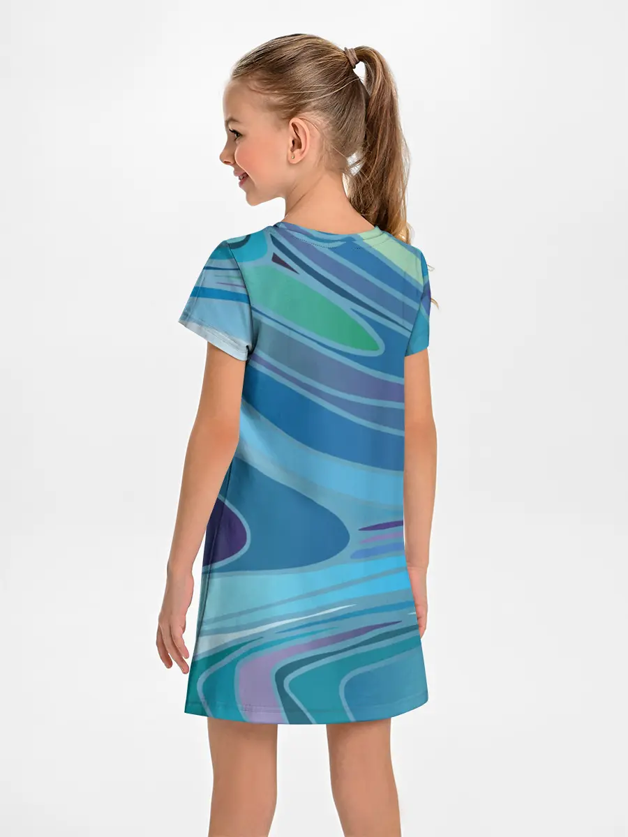 Детское платье / Морская волна