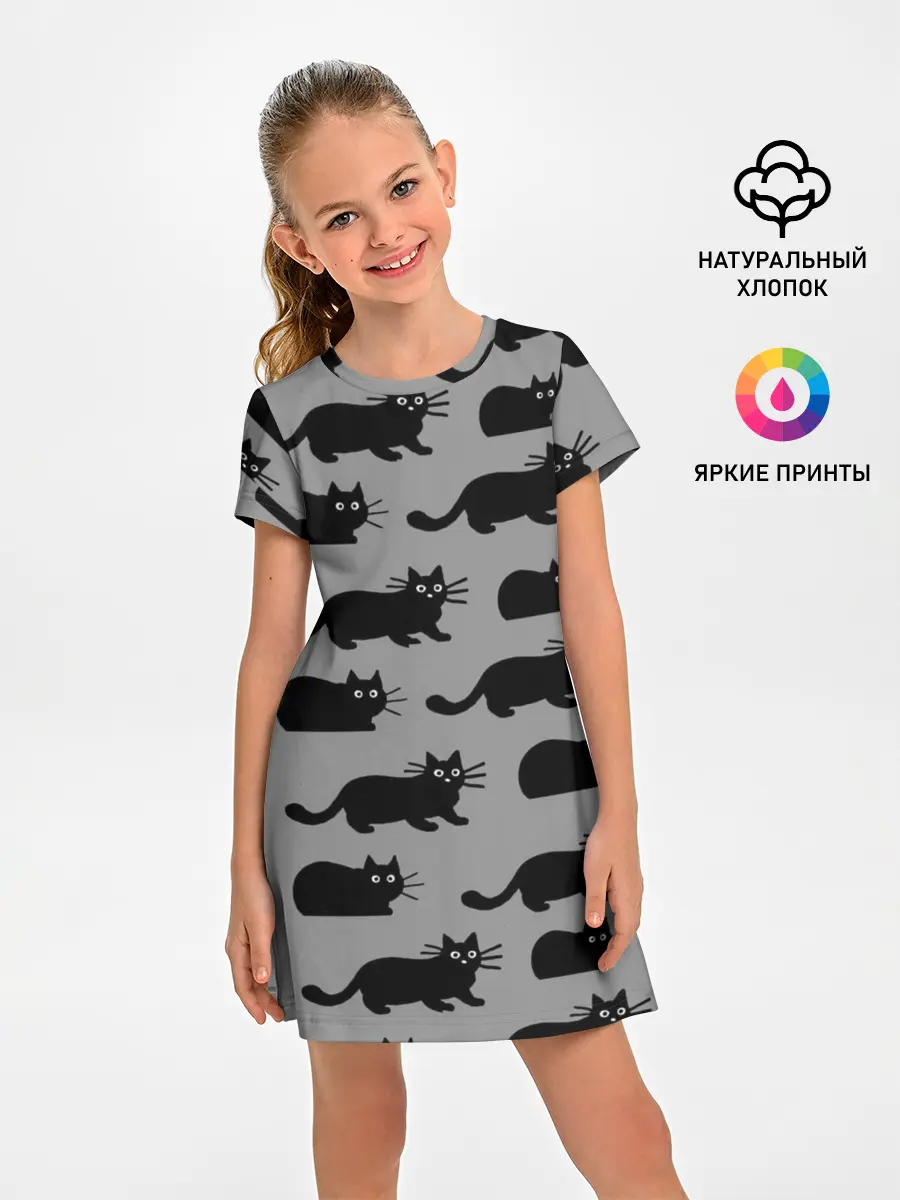 Детское платье / Котики