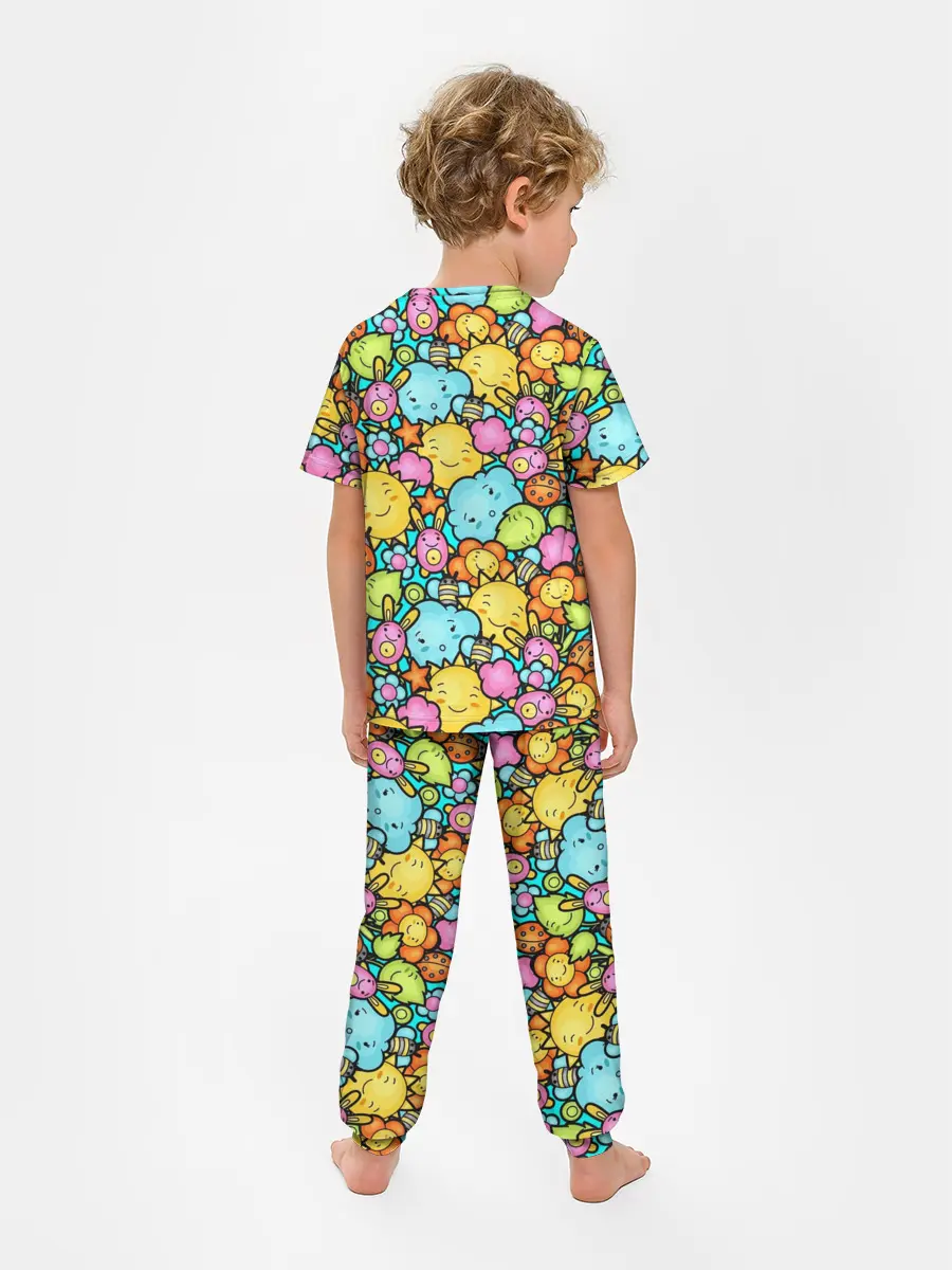 Детская пижама с брюками / Облачко Солнышко