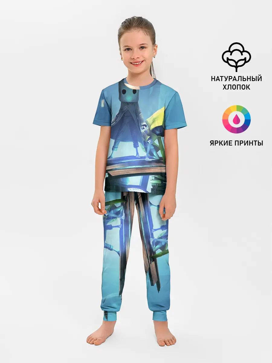 Детская пижама с брюками / Little Nightmares || арт шестой и моно