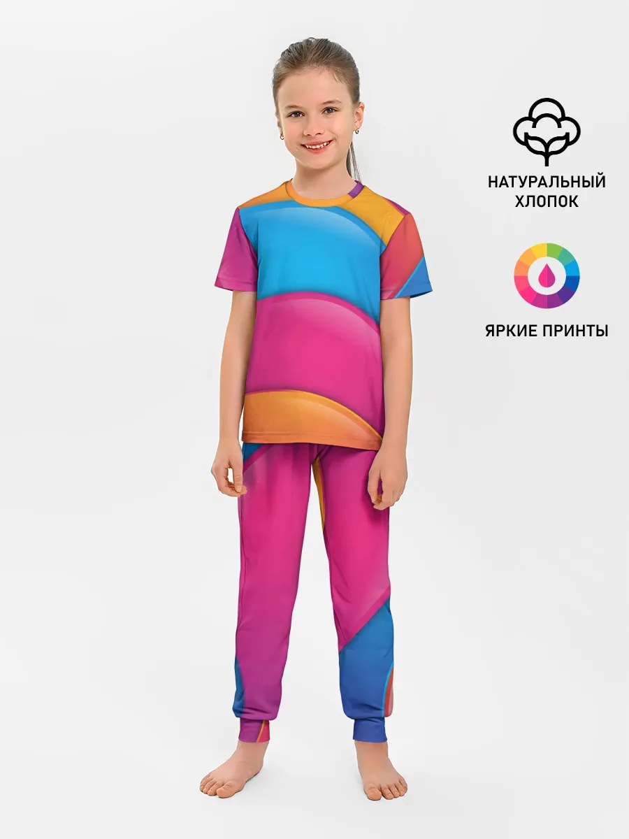 Детская пижама с брюками / Candy rainbow