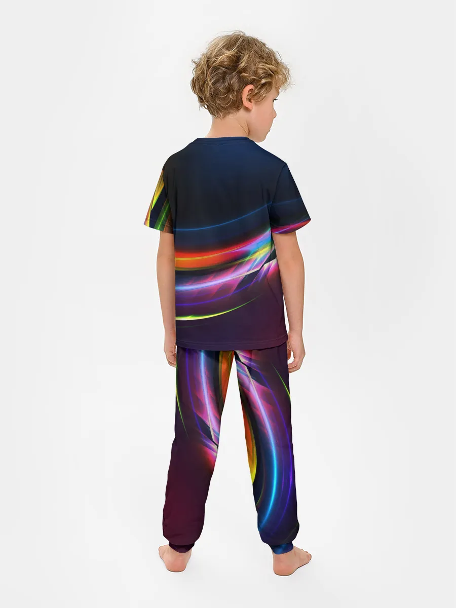 Детская пижама с брюками / NEON STRIPES