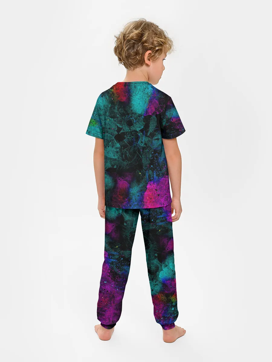 Детская пижама с брюками / Сказочный Котик