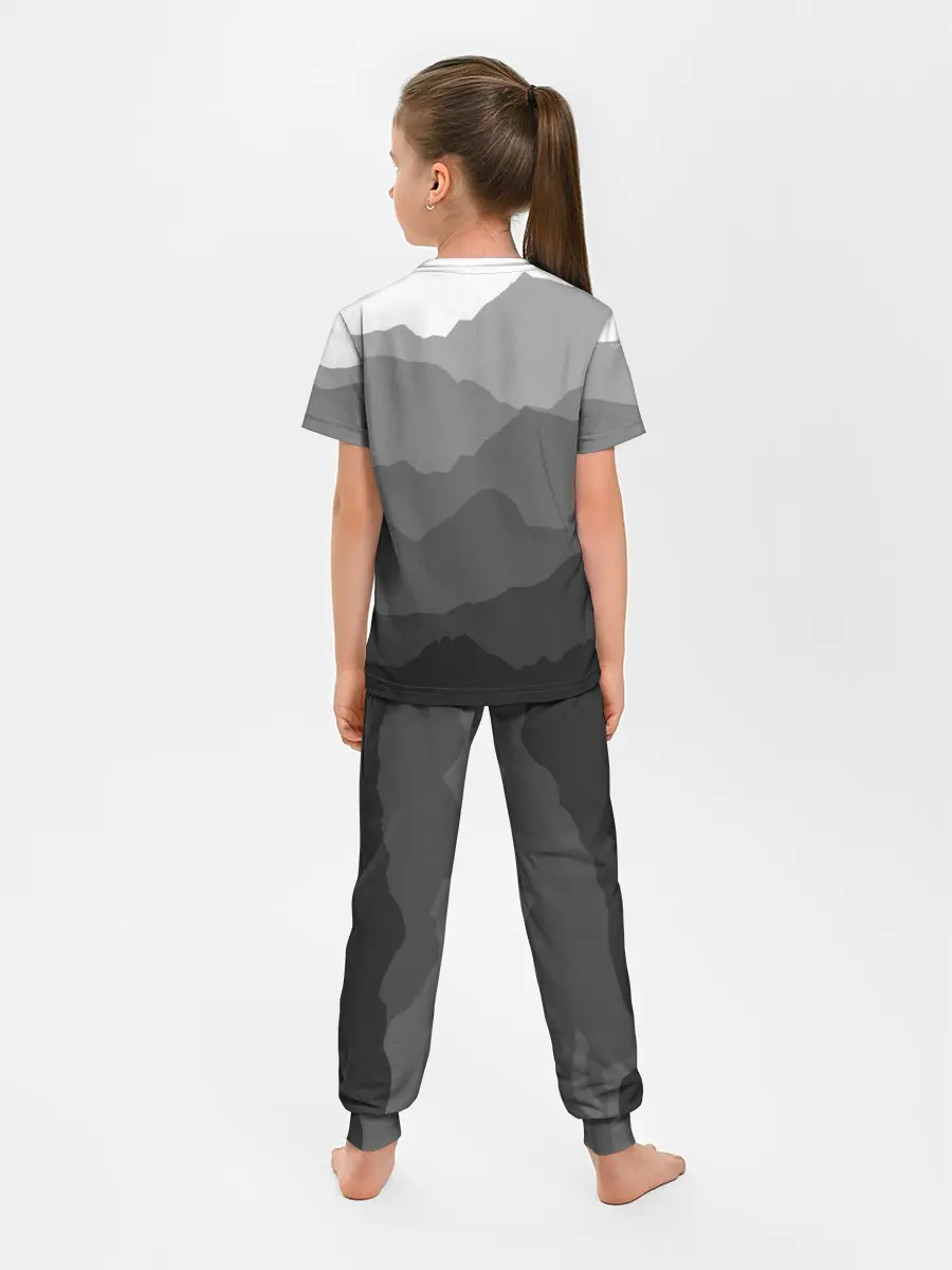 Детская пижама с брюками / горы