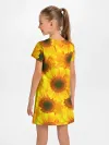 Детское платье / Принт подсолнухи желтый