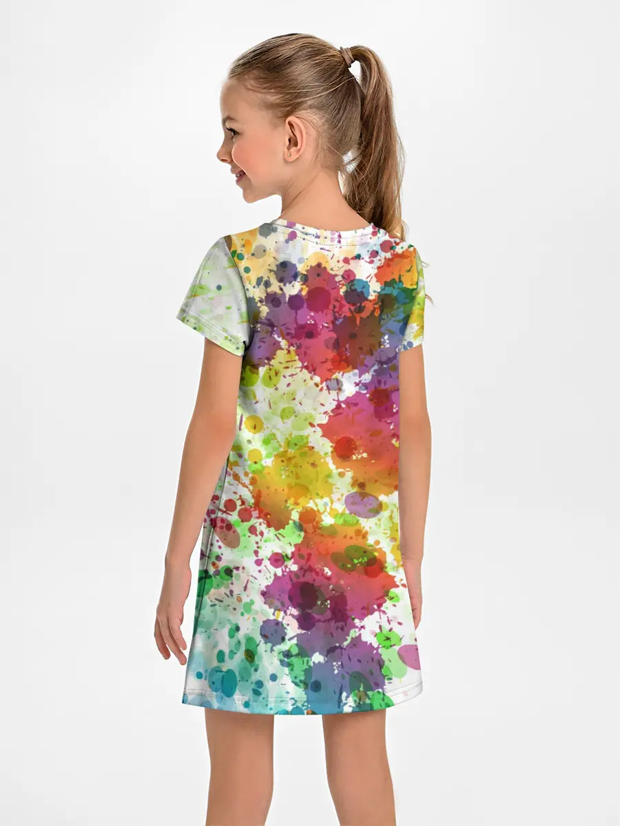 Детское платье / Красно-жёлтые пятна