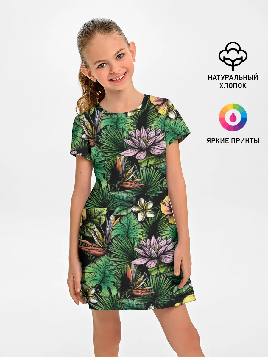 Детское платье / Летние цветы