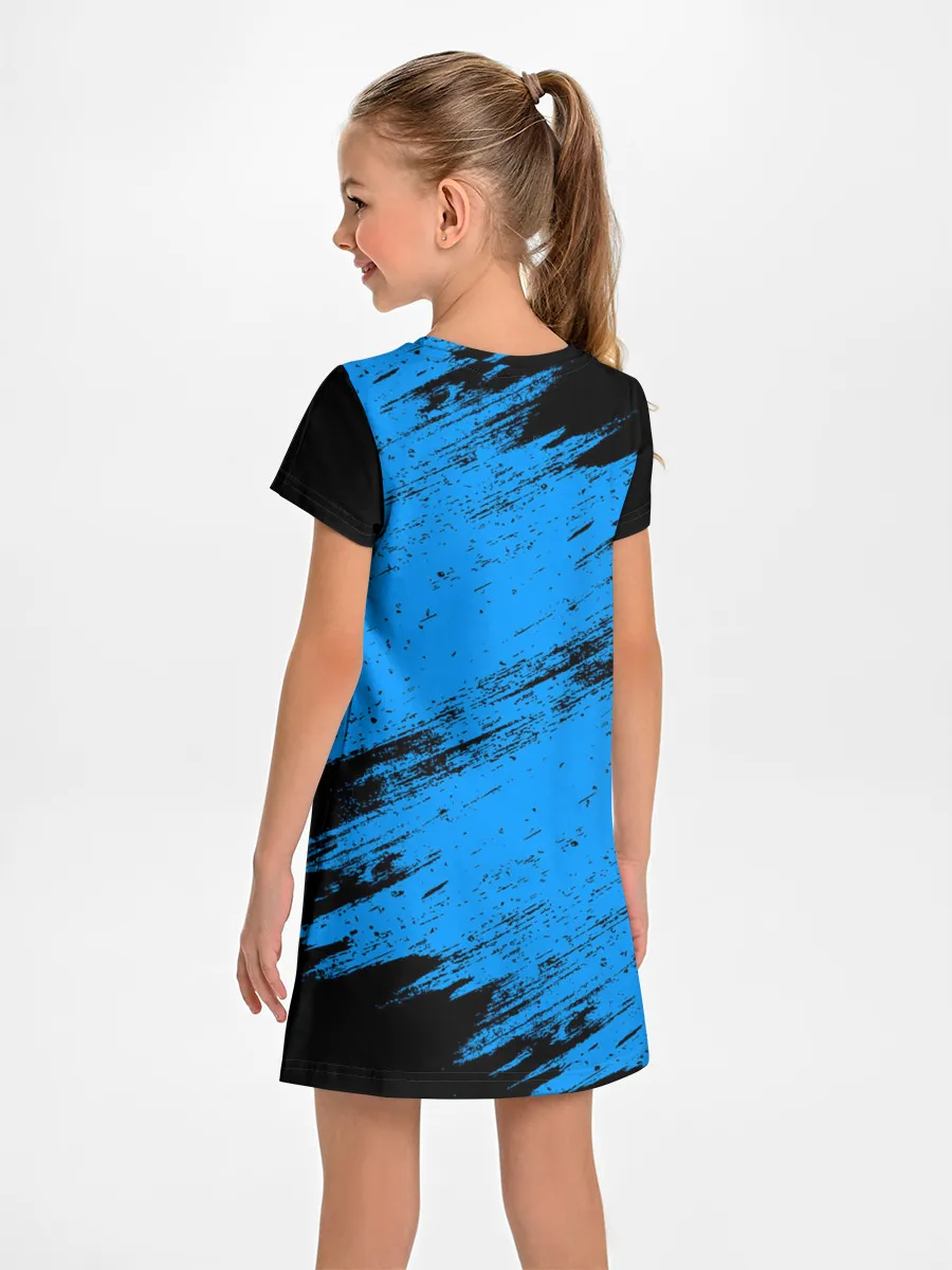 Детское платье / AMONG US - Синий в Короне