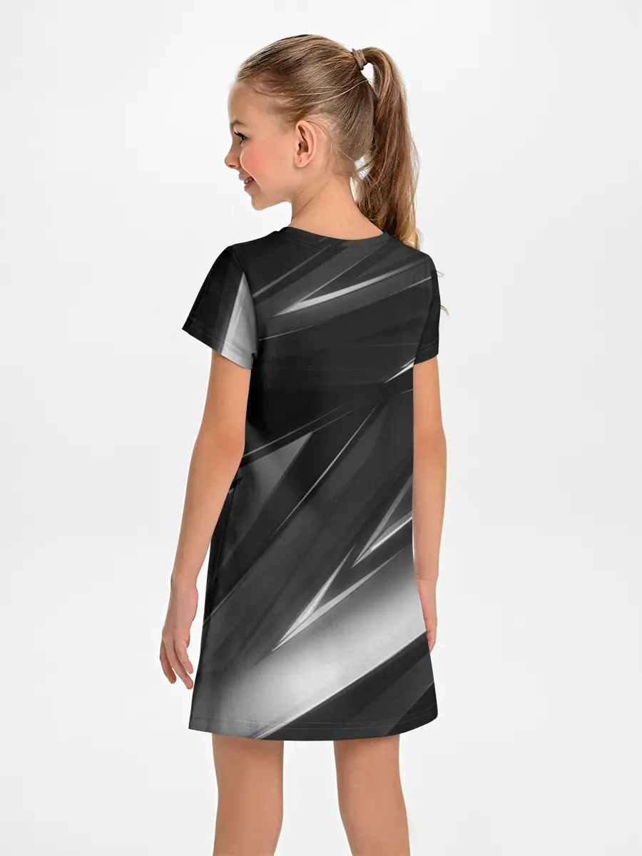 Детское платье / GEOMETRY STRIPES BLACK & WHITE