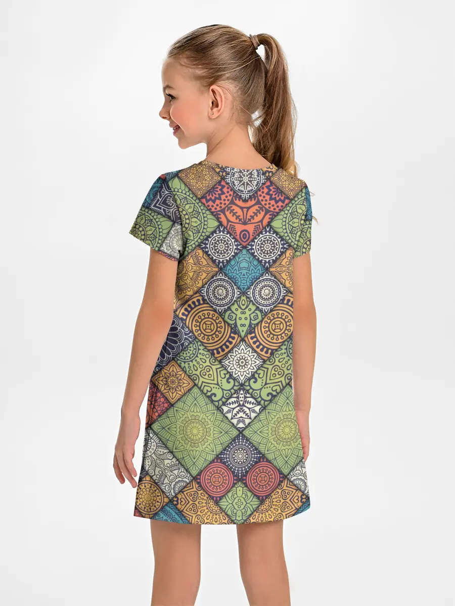 Детское платье / Мандалы лоскутный печворк