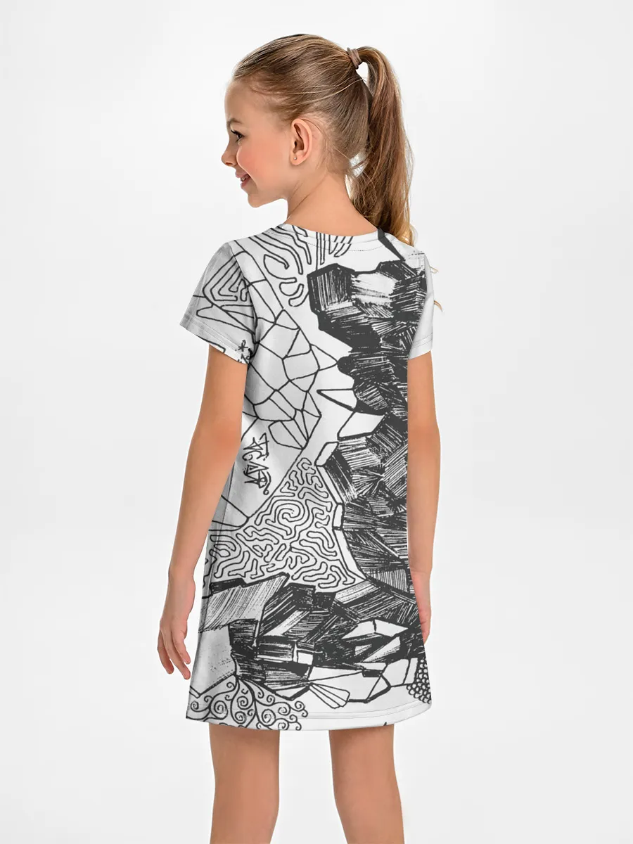 Детское платье / Структурная мозайка