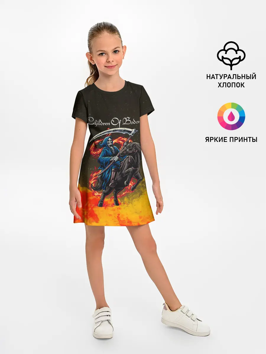 Детское платье / Children of Bodom | Skeleton on a horse